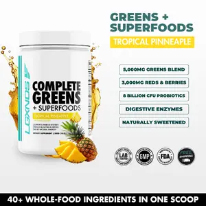 LGXNDS Complete Greens Superfoods Powder | 5000mg Greens Blend and 3000mg Reds Blend | DigeSEB Enzymes 8 Billion CFU Probiotics | Daily Greens Superfood and Gut Wellness Formula