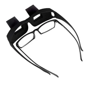 HD Horizontal Refractive Lazy Glasses for Men Women Bed Prism Glasses Spectacles Lie Down Eyeglasses for Lying Down Watching TV Phone Reading, Universal Myopia Presbyopia Use