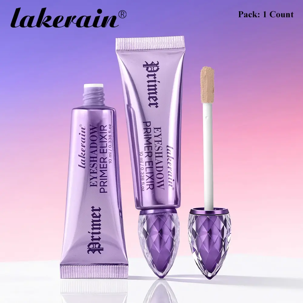 lakerain 1 Count Eyeshadow Primer Beauty Cosmetic, Long-lasting Wear, Waterproof and Smudge-proof, Enhances Eye Makeup Effect with a Hydrating, Lightweight Texture, Quick-drying and Non-sticky, Ensuring Seamless Eyeshadow Application