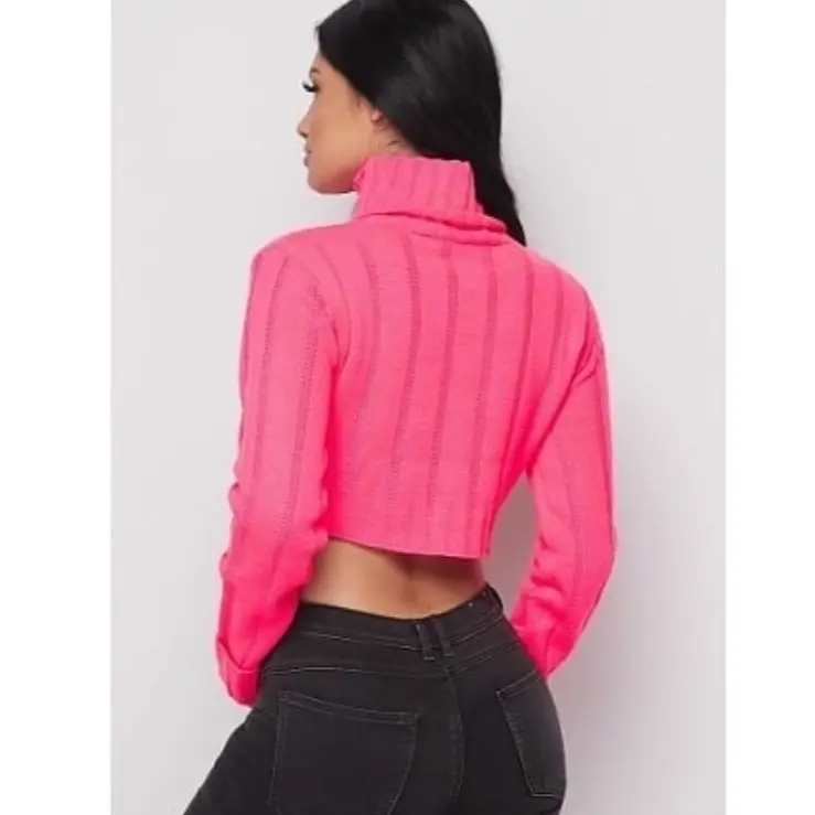 Turtleneck Cropped Sweater Turtleneck Cropped Sweater
