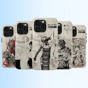 Denji x Reze Chainsaw Man Phone Case Anime Manga Compatible with iPhone 11, 12, 13, 14, 15, 16, 17 & Samsung – check our available sizes