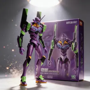 Original BLOKEES EVANGELION EVA-01 NEON GENESIS NERV Lkari Shinji Assembled Action Figure Collection Anime Doll Toys XMAS Gifts