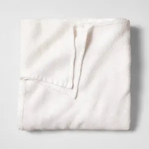 Full/Queen Micro Waffle Bed Blanket White - Casaluna