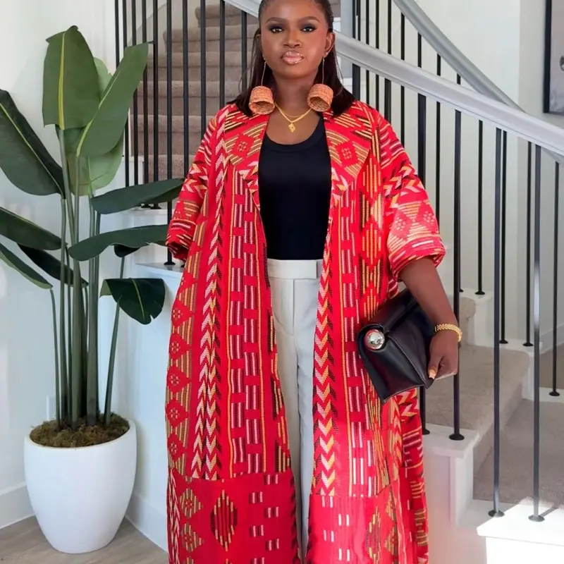 Akwaete kimono jacket elegant classy and unique for any occasion