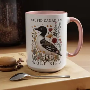 Funny Canadian Hockey Inspired Ceramic Mug – LGBTQ+ Romance Art Coffee Mug – Cute Gift