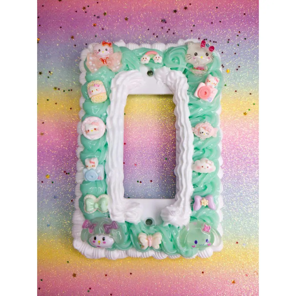 Customized Light Switch Cover with Glow in the Dark Charms - Decorative Wall Accessory for Home Decor