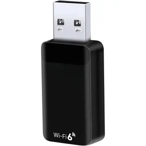 Wii 6 USB Adapter with  5.4, 900Mbps Dual Band  Network Dongle, Plug & Play or Windows 10/11 Desktop PC