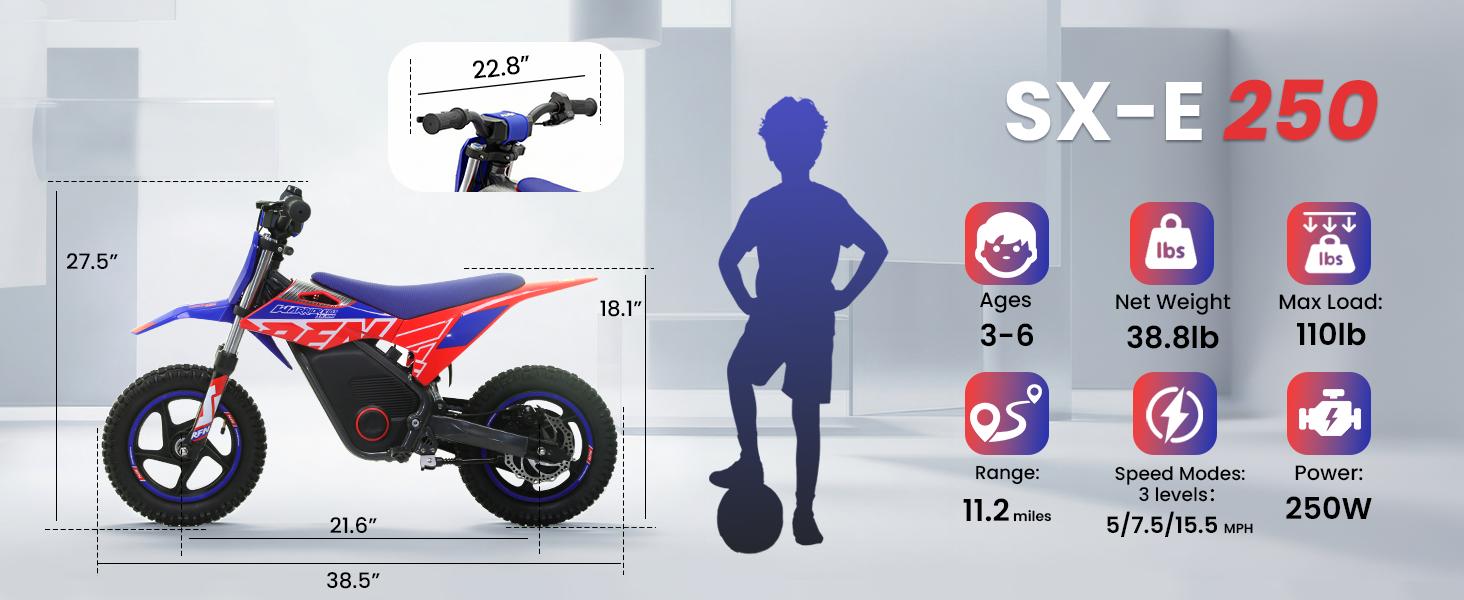 RFN Kids Electric Balance Ride On for Ages 3 to 8 Progressive Riding Toy 3 Models Available Easy Control Outdoor Fun