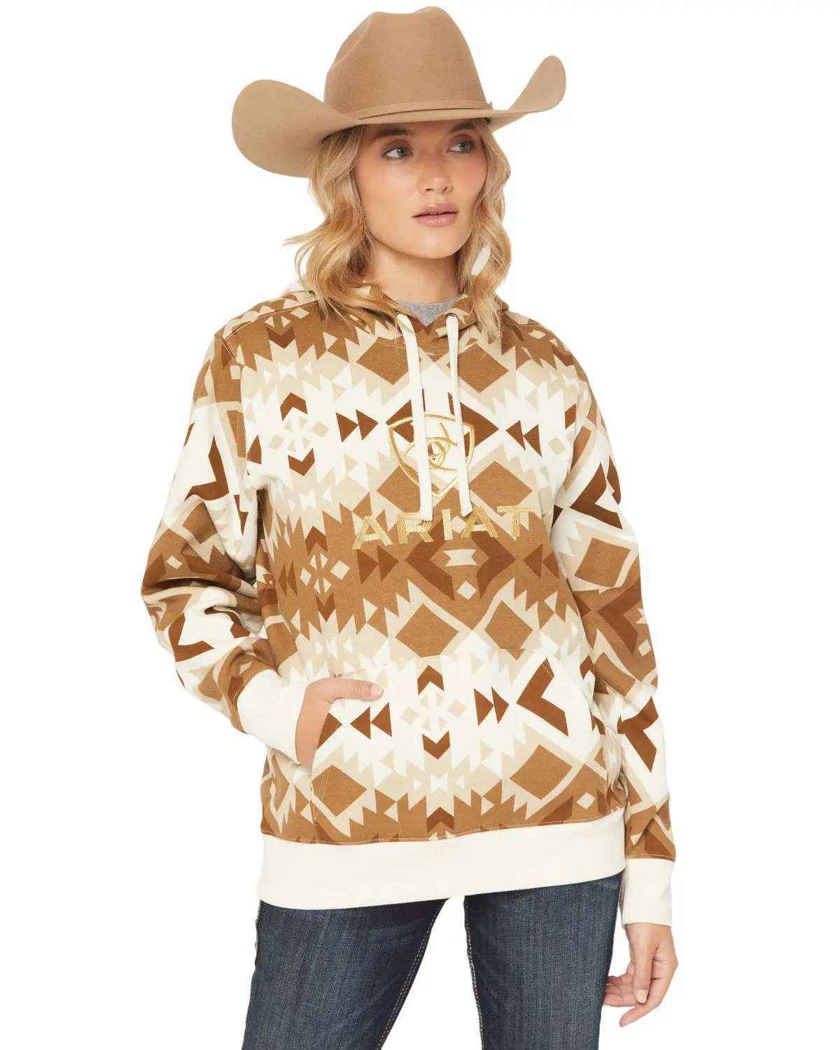 Ariat Women's Women'S Boot Barn Southwestern Print Hoodie - 10073181