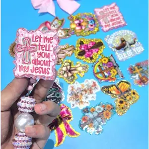 30pcs Pretty Religious Acrylic Flatbacks for DIY Craft