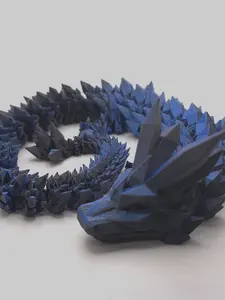 Majestic 24-Inch 3D Printed Crystal Dragon Decor Gift