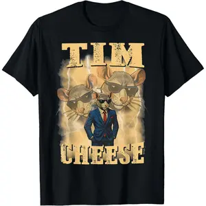 Tim Cheese Meme Italian Brainrot Baseball Bat Humor T-Shirt Unisex