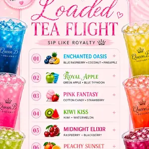 queen b loaded tea flight 6 pack
