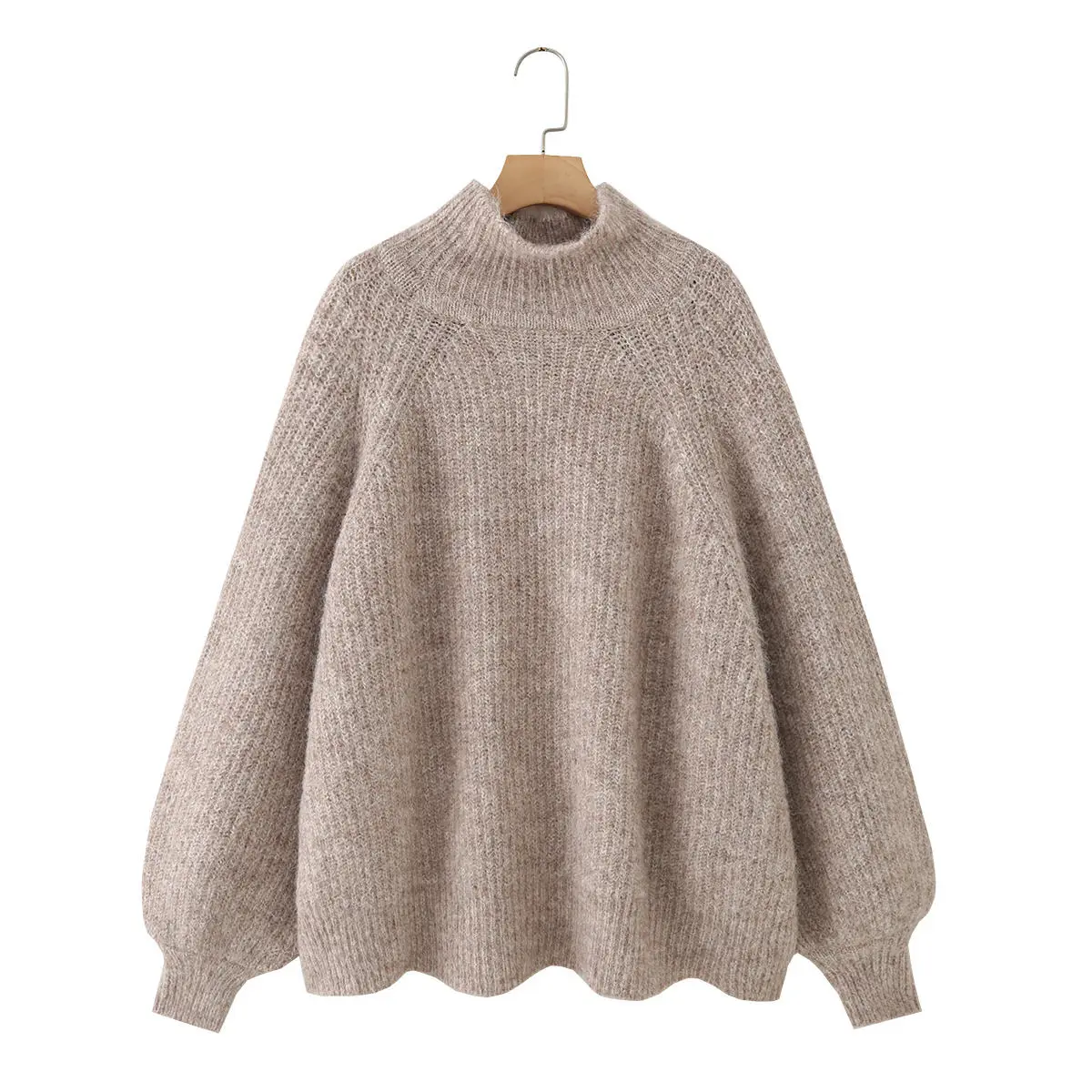 Rae: Knit Sweater in Oatmeal