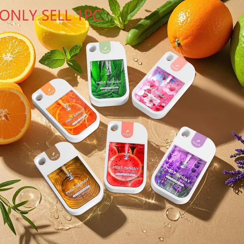 Portable Mini Travel Hand Sanitizer Spray, Moisturizing Fruit & Plant-Scented Liquid Hand Sanitizer, Hand Cleaning Product for Women & Girls, Hydrating & Moisturizing Hand Sanitizer