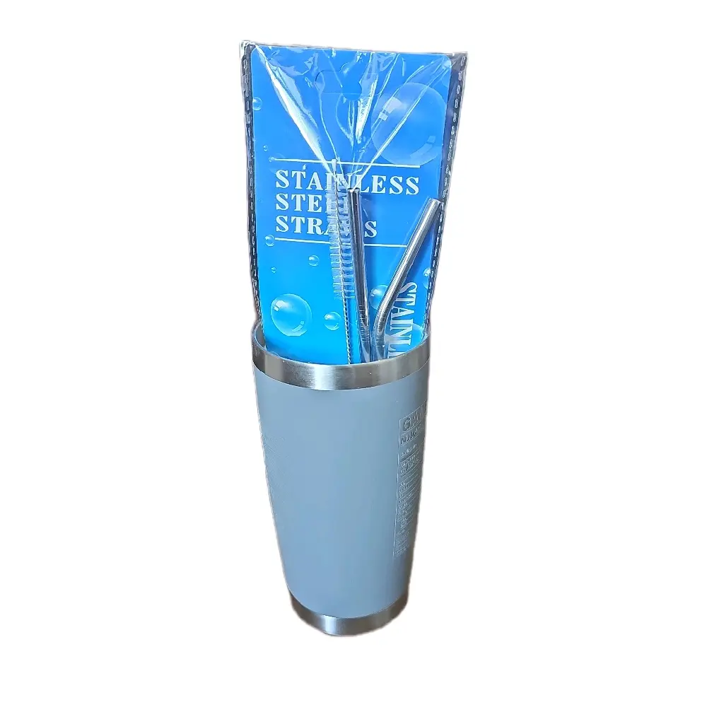 STAINLESS STEEL STRAWS environmentally friendly reusable, personal durable. Drinkware