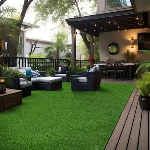 10-Year Warranty Realistic Artificial Grass Turf - Pet Friendly, 5 Sizes, Easy Drainage & Maintenance, Perfect for Indoor Outdoor Garden, Balcony, Patio, and Garage