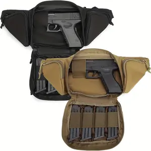 Invisible Carry Waist Bag - Adjustable Pistol Waist Pouch with Clip Pocket for Self-defense Safety and Discreet Gun Bag