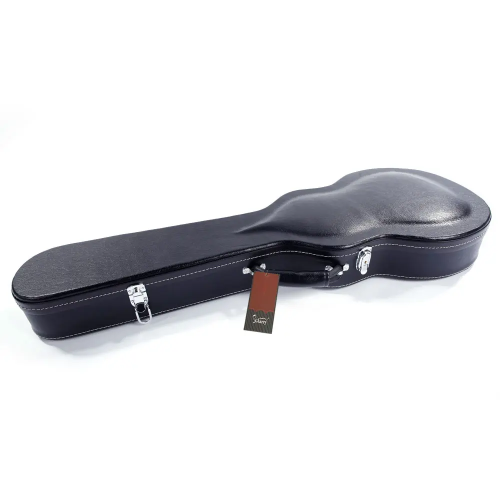 Glarry High Grade Electric Guitar Hard Case for GLP Style Electric Guitar Microgroove Bulge Surface Black
