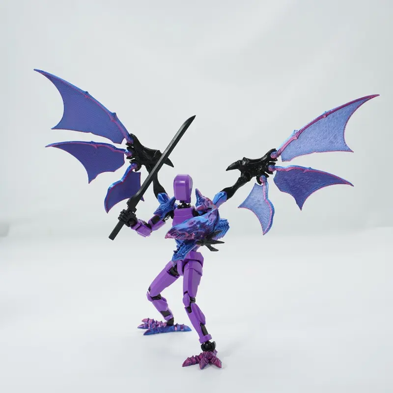 New T13 Action Figure, Jointed Action Figure Dragon Series, Joint-Movable Assembled with Wing Accessories, Desktop Decoration, Multiple Colors Available, Collectible Figures