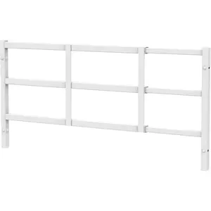 14”x 38” Adjustable Fixed Window Safety Guard Prevents Accidental Falls, Non-Egress, Tamper Resistant Screws Included, White, Single Pack