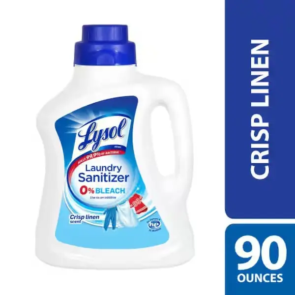 Baby & Maternity Care Liquid Antiseptic Laundry Sanitizer Detergent Additive - 0% Bleach Alternative, Odor Eliminator, Phosphate-Free, Fresh Crisp Linen Scent, HE Compatible, 90 Fl oz, US, 90-Day Supply