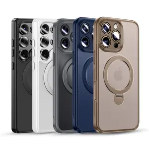 MAGIC JOHN 360 Degrees Rotating Magnetic Stand Phone Case for iPhone and SamSung