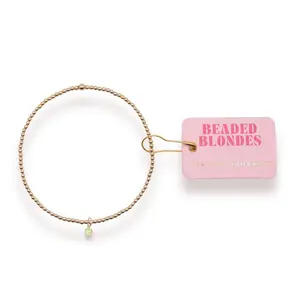 August Birthstone Charm Bracelet