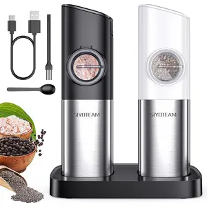 Electric Salt and Pepper Grinder Set, Automatic Gravity Salt and Pepper Grinder Does not apply