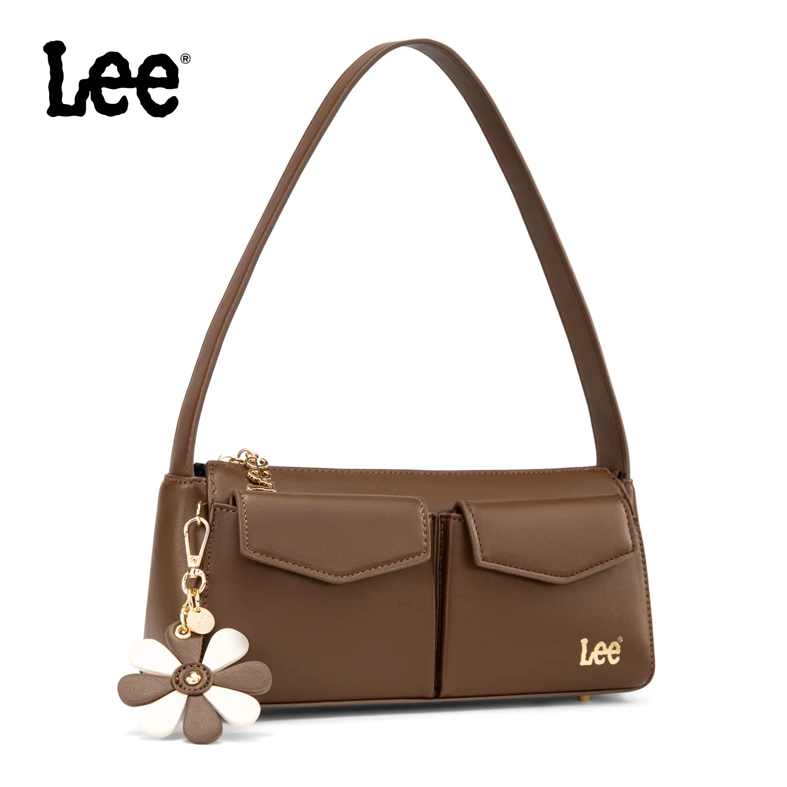 Lee fashionable single-shoulder bag, featuring multiple pockets, made of leather material, suitable for work, shopping, and parties. A perfect gift for your wife, girlfriend, mother, or best friend.