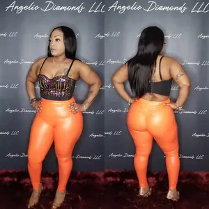 Orange leggings