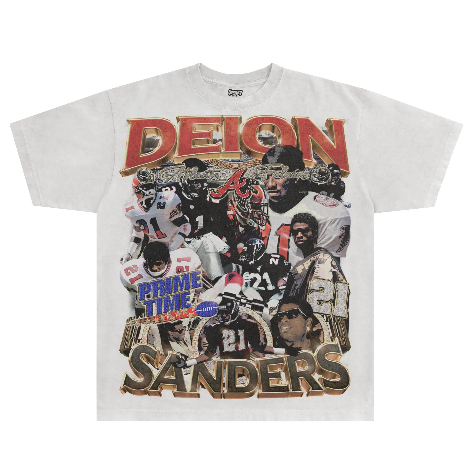 2026 New Boxy Fit Tee 100% Premium CottonDeion Sanders Falcons Tee |   Vintage Tee Graphic T-Shirt Sweatshirt Hoodie |   Sport Tee - Gift For FanBoxy Fit Unisex T-shirts M-5XL