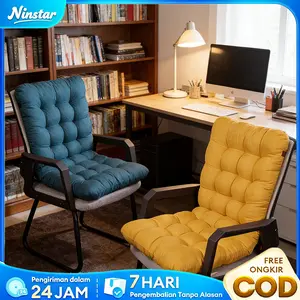 【100% Cotton Seat Cushion】 - Hand Washable, Comfortable And Soft, with Straps, Full Back Support Fabric Seat Cover, Suitable for Courtyard Furniture, Outdoor Seats, And Indoor/outdoor Use, Patio Cushions, Patio Furniture Cushions, Cozy Seating