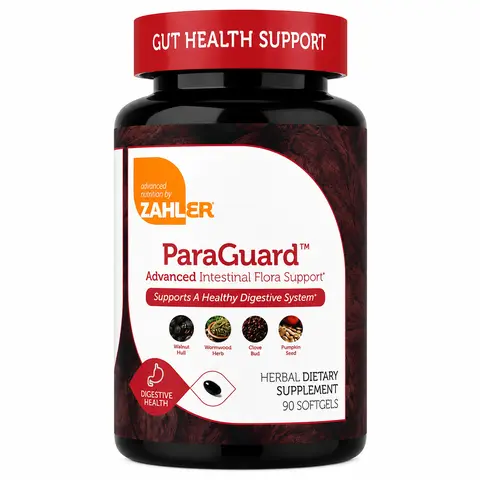 Zahler ParaGuard Herbal Softgels, 90 Count - Allergen-Free Digestive Wellness Supplement (Gluten, Peanut, Dairy-Free) with Wormwood Blend, Garlic, Pumpkin Seed, Easy-Swallow Softgel