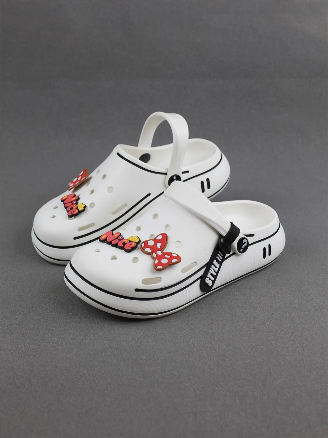 Women's Cute Cartoon Pattern Clogs, Summer Slippers, Lightweight Slipper, Casual Comfortable Breathable Non-slip Clogs, Fashionable Shoes for Indoor & Outdoor Wear
