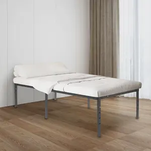 189cm x 95cm Foldable Single Bed Frame - Space-Saving and Portable Sleep Solution