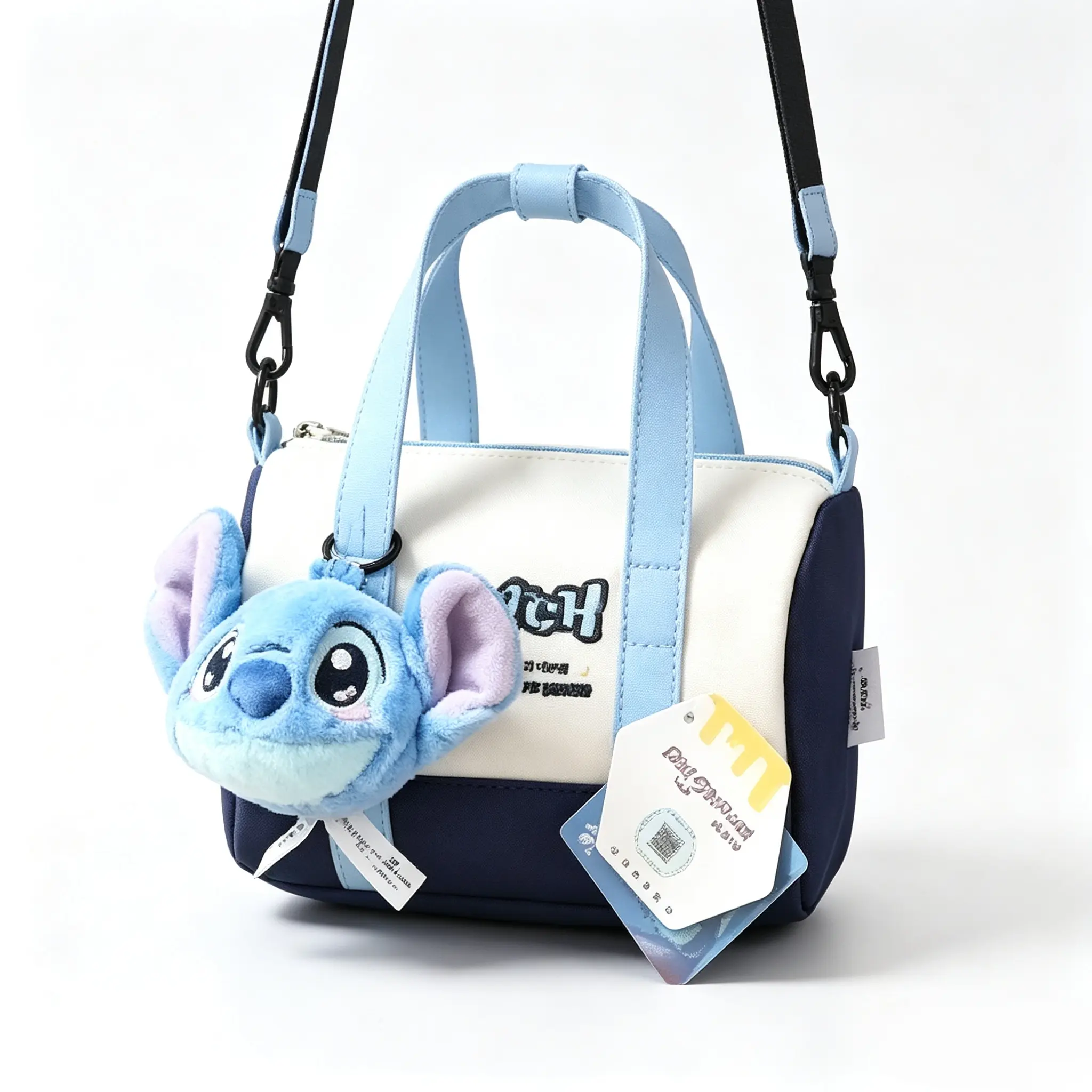 Disney Stitch Shoulder Bag, Cute Cartoon Crossbody Purse, Casual Lightweight Handbag for Girls Teens Daily Outing