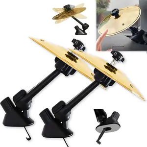 2PCS Car Cymbal, Car Cymbal Air Vent, Cars Symbol Drum, Easy Clip-On Mini Cymbals For Music Lovers, Make Your Driving More Fun, For All Types Of Vehicles, Easy Installations (Gold)