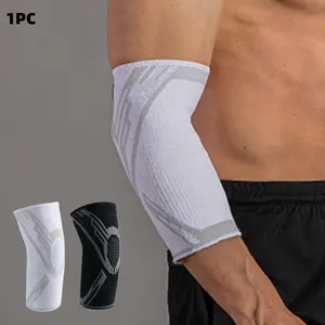 1Pc Nylon Elbow Compression Sleeve, Elastic Tennis Elbow Braces For Tendonitis, Arm Supports Golfer Elbow Support,Basketball Elbow Relief For Women & Men,Elbow Sleeve For Weightlifting Workout Gym Gym Accessorie, Sports Arm Sleeve, Arm Compression Sleeves