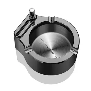 Large Cigarette Ashtray, Fancy Metal Ash Tray Set for Weed, Cool Ashtrays for Outdoor Indoor Decor in Home Office