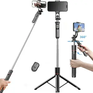 67" Phone Tripod for iPhone/Android & Selfie Stick with Remote, Upgraded Stand, Compatible with iPhone 16/15/14/13, Travel-Friendly & Stable