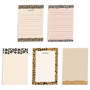 Modern Animal Print Sticky Notes / 4" x 6" Repositionable Sticky Note Pads / Five Unique Pattern Designs / Made In The USA