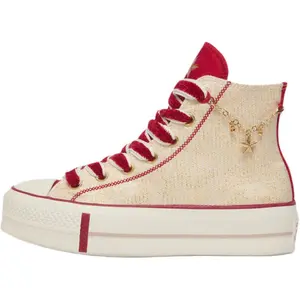 Converse All Star Lift High-Top Canvas Sneakers for Women - Durable, Lightweight, and Versatile in Red Trending Shoes, House White Official Shoes to Get / Maison Mihara