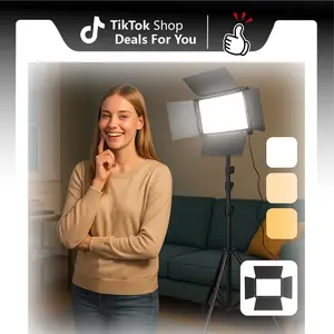 57-inch Photography Video Continuous Output Lighting Kit, 1Pack Upgraded Bi-Color LED Video Studio Lights Aluminum Alloy 2500k~6500k  for Camera Photo Recording Filming Stage Shooting flash sale various size Video Light kit