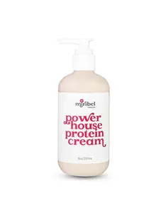 Miribel Naturals Powerhouse Protein Cream 8oz - Protein conditioner restores damage for shiny, bouncy, healthy curly hair - Curly Haircare