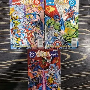 marvel vs dc comic books set of 3 books 2 3 4