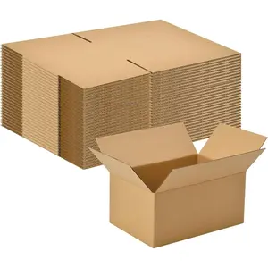 30 Pack 8x6x4 inches Small Brown Corrugated Cardboard Shipping Boxes for Packing, Mailing, Moving, Business