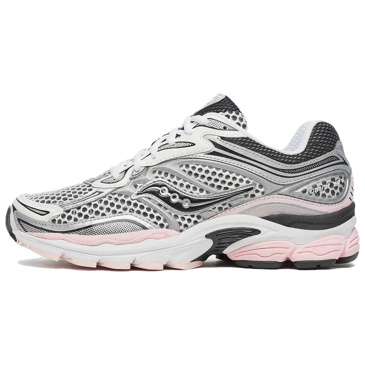 Saucony OG ProGrid Omni 9 'Silver Pink' Girls' Breathable Mesh Sneaker - Breathable Running Shoes, Running Athletic Footwear, Sporty Running Shoes for Walking, Gym, Everyday Wear