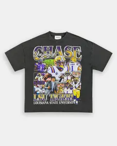 JAMARR CHASE-LSU TEE, Retro Football Shirt ,Football Shirt Christmas Gift Unisex, Football 90s Vintage Fan Gift,football American Graphic Vintage, Gift For women And Man Unisex T-shirt