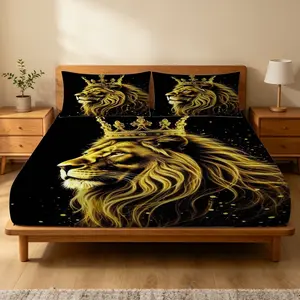 3pcs Tribal Totem Print Bedding Set , Pillowcases Sold Without Pillows，Ultra-Soft Microfiber Deep-Pocket Fitted Sheet，Breathable, Wrinkle-Resistant Bedding Set—the Perfect Choice for Creating a Personalized Sleep Space